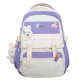 Fashion Color Contrast Schoolbag For Women