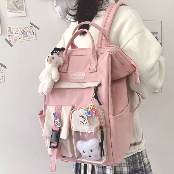 Schoolbag Female Harajuku Lightweight High School Backpack Large Capacity Campus