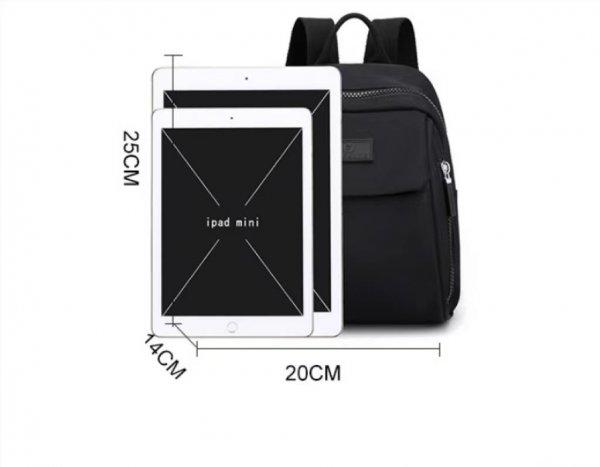 Anti-splash Nylon Cloth Bag Backpack Student Schoolbag Ladies