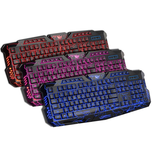 Backlit game crack keyboard