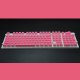 Pudding 108 Key Double Skin Pudding Cream PBT104 Two-color Milk Skin Mechanical Keyboard Translucent Keycap